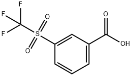 Benzoic acid, 3-[(trifluoromethyl)sulfonyl]- Struktur