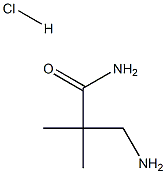 3-amino-2,2-dimethylpropanamide:hydrochloride Struktur