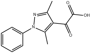 3,5-Dimethyl-1-phenyl-1H-pyrazole 4-Oxoacetic Acid Struktur