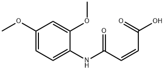 (Z)-4-((2,4-dimethoxyphenyl)amino)-4-oxobut-2-enoic acid Struktur