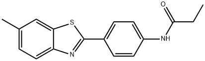 N-(4-(6-methylbenzo[d]thiazol-2-yl)phenyl)propionamide Struktur