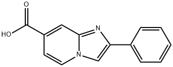 2-Phenyl-imidazo[1,2-a]pyridine-7-carboxylic acid Struktur