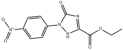 ethyl 1-(4-nitrophenyl)-5-oxo-4,5-dihydro-1H-1,2,4-triazole-3-carboxylate Struktur