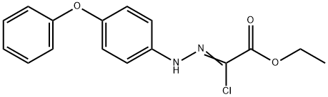 ethyl (2Z)-2-chloro-2-[2-(4-phenoxyphenyl)hydrazin-1-ylidene]acetate Struktur