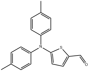 5-(Di-p-tolylamino)thiophene-2-carbaldehyde Struktur