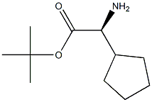 (S)-tert-Butyl 2-amino-2-cyclopentylacetate Struktur