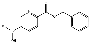 (6-((Benzyloxy)carbonyl)pyridin-3-yl)boronic acid Struktur