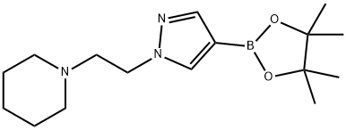 1-[2-(1-Piperidyl)ethyl]-1H-pyrazole-4-boronic Acid Pinacol Ester Struktur