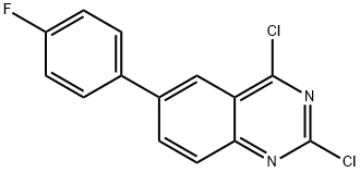 2,4-Dichloro-6-(4-fluorophenyl)quinazoline Struktur