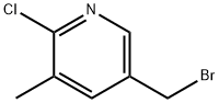 5-(Bromomethyl)-2-chloro-3-methylpyridine Struktur