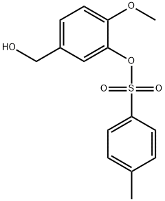 5-(hydroxymethyl)-2-methoxyphenyl 4-methylbenzenesulfonate Struktur