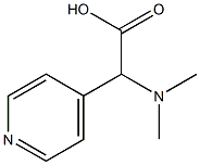 2-(dimethylamino)-2-(pyridin-4-yl)acetic acid Struktur