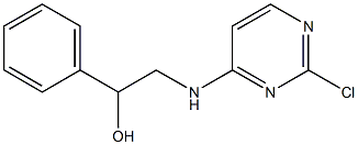 2-(2-chloropyrimidin-4-ylamino)-1-phenylethanol Struktur