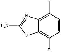 2-Amino-7-fluoro-4-methylbenzothiazole Struktur