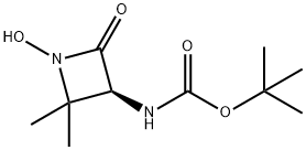 (S)-(1-hydroxy-2,2-dimethyl-4-oxo-3-azetidinyl)-Carbamic acid, 1,1-dimethylethyl ester (9CI) Struktur