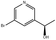 (R)-1-(5-bromopyridin-3-yl)ethanol Struktur