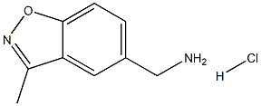 C-(3-Methyl-benzo[d]isoxazol-5-yl)-methylamine hydrochloride Struktur