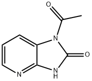 1-acetyl-1H,2H,3H-imidazo[4,5-b]pyridin-2-one Struktur