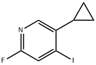 5-Cyclopropyl-2-fluoro-4-iodopyridine Struktur