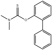 DIMETHYL-THIOCARBAMIC ACID O-BIPHENYL-2-YL ESTER Struktur