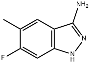 6-Fluoro-5-methyl-1H-indazol-3-ylamine Struktur