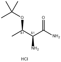 (2S,3R)-2-Amino-3-(tert-butoxy)butanamide hydrochloride Struktur