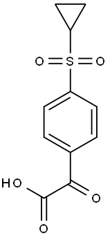 2-(4-(cyclopropylsulfonyl)phenyl)-2-oxoacetic acid Structure