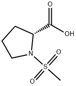 1-(methylsulfonyl)-D-Proline Struktur