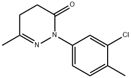 2-(3-Chloro-4-methylphenyl)-6-methyl-4,5-dihydropyridazin-3(2H)-one Struktur