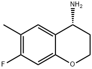 (4R)-7-FLUORO-6-METHYLCHROMANE-4-YLAMINE Struktur