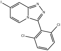 3-(2,6-Dichlorophenyl)-7-iodo-[1,2,4]triazolo[4,3-a]pyridine Struktur