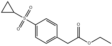 ethyl 2-(4-(cyclopropylsulfonyl)phenyl)acetate Struktur