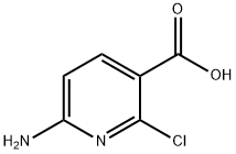 3-Pyridinecarboxylic acid, 6-amino-2-chloro- Struktur