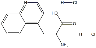 2-Amino-3-quinolin-4-yl-propionic acid dihydrochloride Struktur