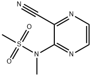 N-(3-cyanopyrazin-2-yl)-N-methylmethanesulfonamide Struktur