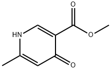 Methyl 6-methyl-4-oxo-1,4-dihydropyridine-3-carboxylate Struktur