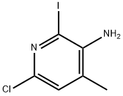 6-Chloro-2-iodo-4-methyl-pyridin-3-ylamine Struktur