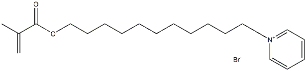 Pyridinium, 1-[11-[(2-methyl-1-oxo-2-propenyl)oxy]undecyl]-, bromide Struktur