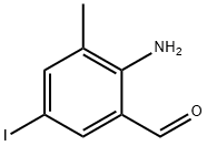 Benzaldehyde, 2-amino-5-iodo-3-methyl- Struktur