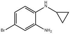 4-bromo-N1-cyclopropylbenzene-1,2-diamine Struktur