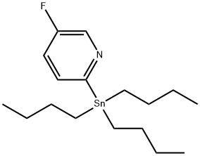 tributyl-(5-fluoropyridin-2-yl)stannane Struktur