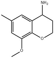 8-METHOXY-6-METHYL-3,4-DIHYDRO-2H-1-BENZOPYRAN-4-AMINE Struktur