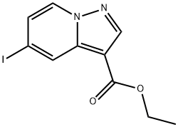 Ethyl 5-iodopyrazolo[1,5-a]pyridine-3-carboxylate Struktur