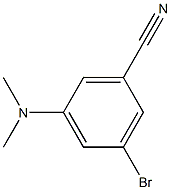 3-bromo-5-(dimethylamino)benzonitrile Struktur