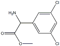 METHYL 2-AMINO-2-(3,5-DICHLOROPHENYL)ACETATE Struktur