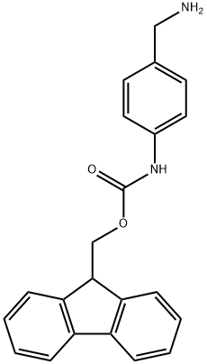 (9H-Fluoren-9-yl)methyl (4-(aminomethyl)phenyl)carbamate Struktur