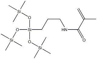 3-Methacrylamidopropyl Tris(Trimethylsiloxy)Silane Struktur