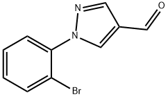 1-(2-Bromophenyl)pyrazole-4-carbaldehyde Struktur