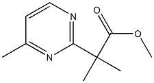 methyl 2-methyl-2-(4-methylpyrimidin-2-yl)propanoate Struktur