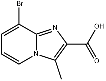 8-Bromo-3-methylimidazo[1,2-a]pyridine-2-carboxylic acid Struktur